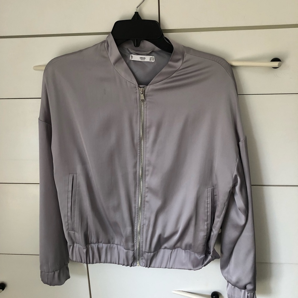 Mango Satin Light Bomber